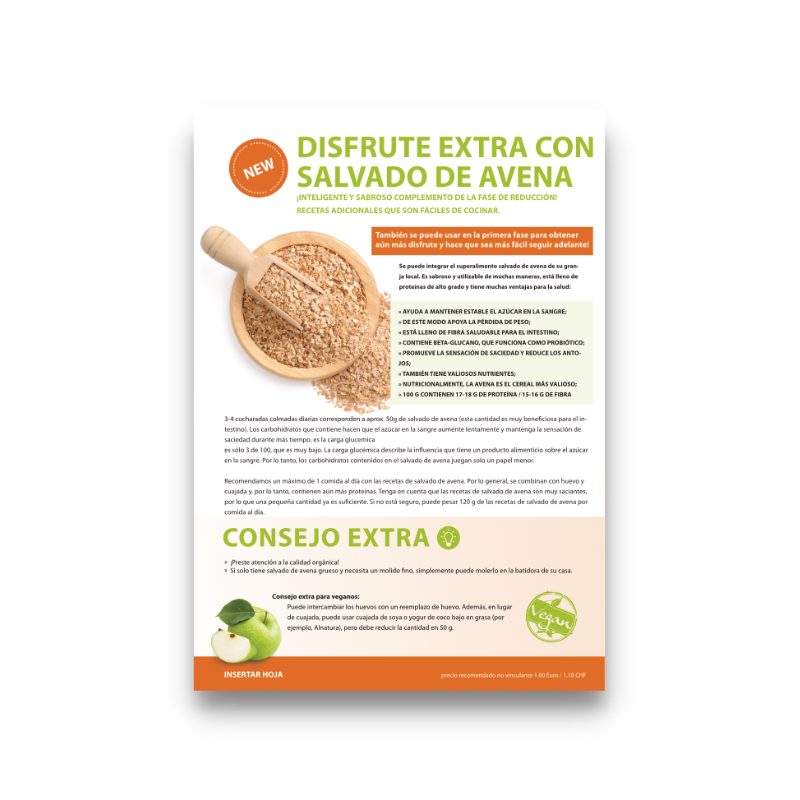 10 DISFRUTE EXTRA CON SALVADO DE AVENA
